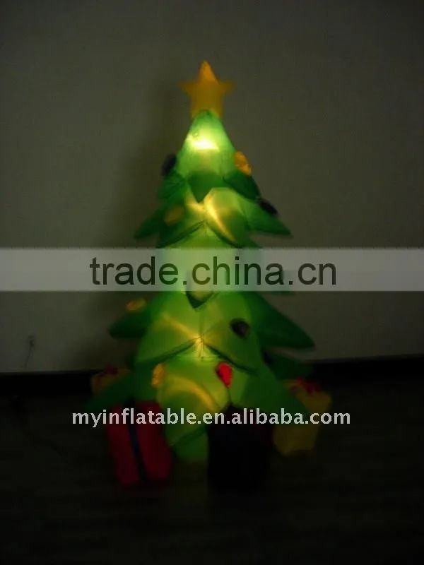 inflatable artificial christmas tree with santa
