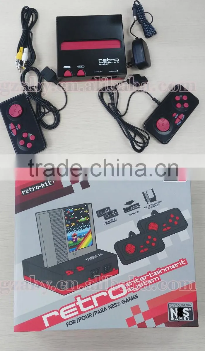 Nostalgic classical ness FC video game console player for USA with two joysticks