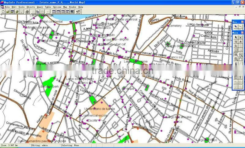 Azerbaijan digital electronic MapInfo map
