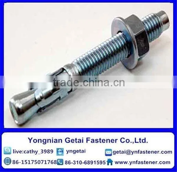 M10 high quality carbon steel anchor nut and anchor bolt concrete wedge anchor