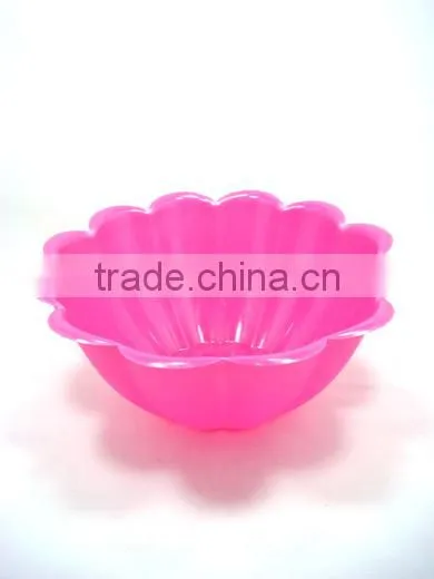 Plastic Vegetable&Fruit Salad Bowl/ Flower-Shaped Salad Bowl