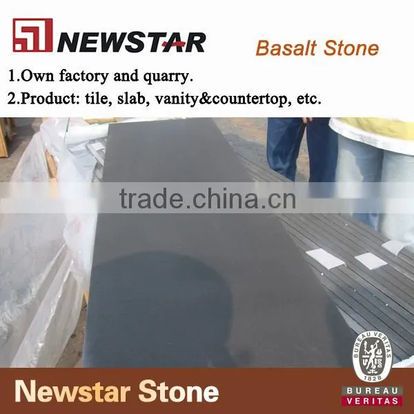 Newstar honed black basalt stone
