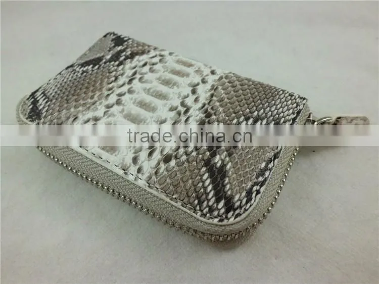 Genuine Leather Key Wallet Pocket Key Case Hot Selling Key Holder Snake Skin Credit Card Wallet