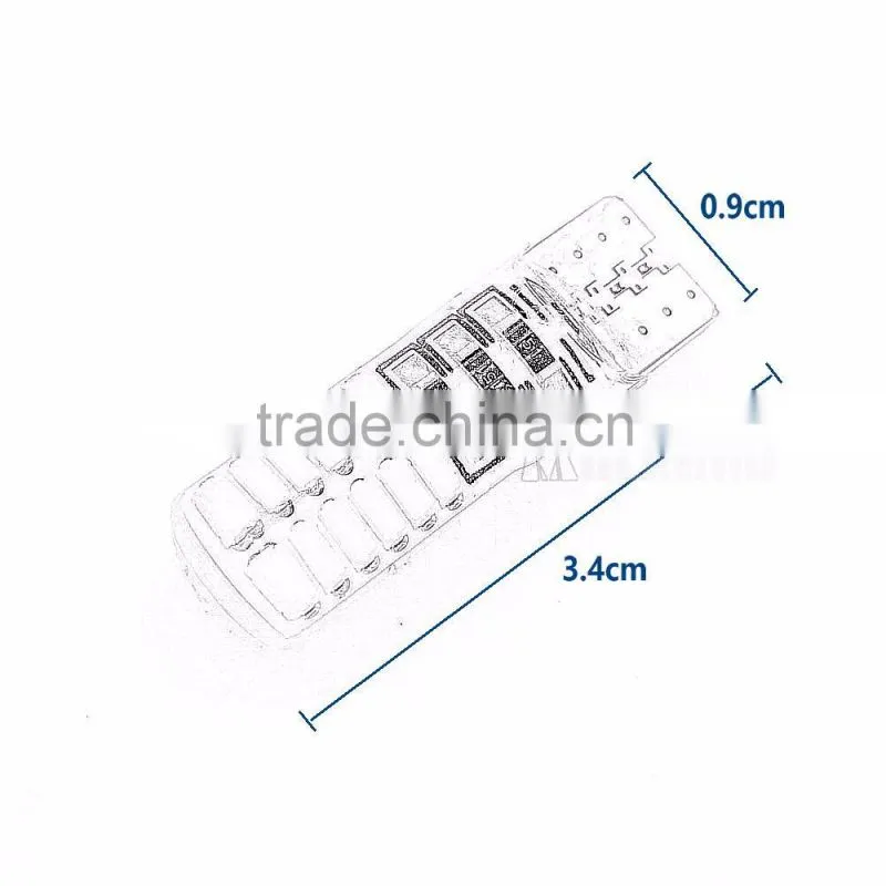 T10 24 smd CANBUS ERROR FREE silica gel car marker light waterproof wedge light reading dome Auto parking bulbs
