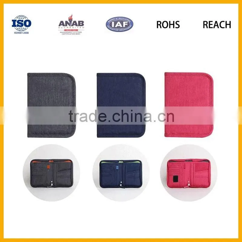 Multi Functional canvas Carry Case/ Travel Organiser Wallet Bag/ Passport Holder