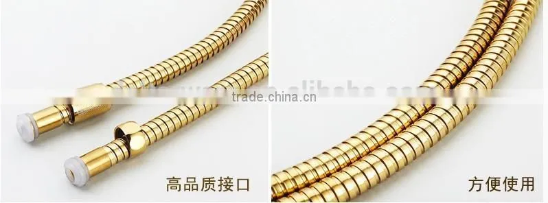 SUS 304 flexible hand shower hoses clip ,1.5 meter long shower hose clip