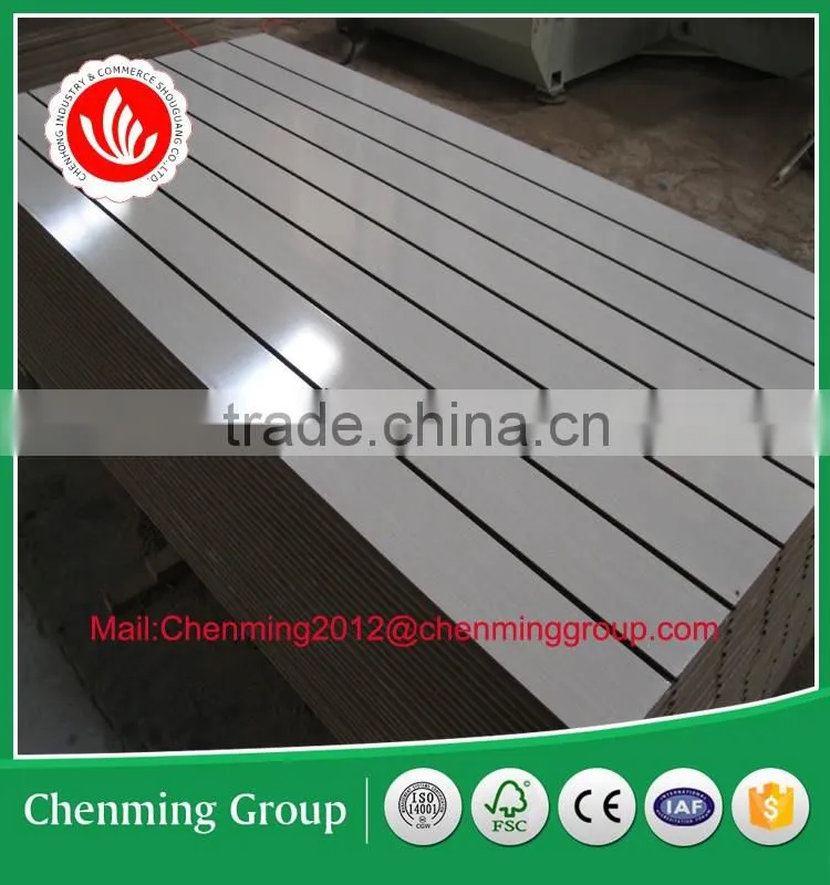 White mdf slatwall panel