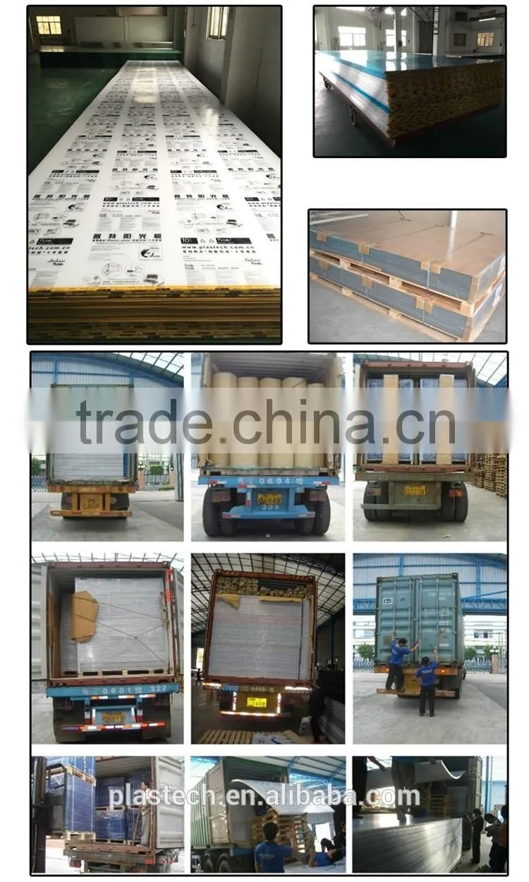Opal Translucent Doublewall polycarbonate pc roof sheet