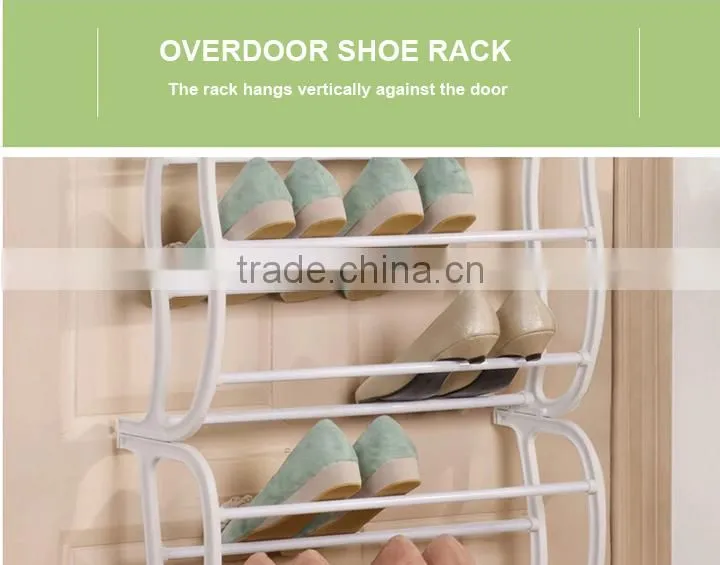 24 Pair Over Door Shoe shelves 8 tiers to hanger on door(FH-SR00488)