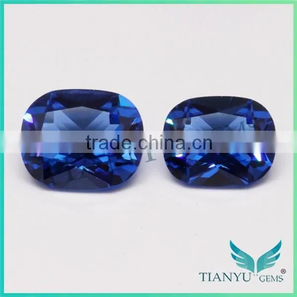 112# cushion burman blue spinel gemstone synthetic diamond