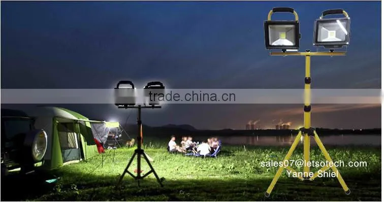 20w 30w 40w 50w battery powered 10w flood led light portable flood light pack12v led flood lamp for outdoor camping and fishing