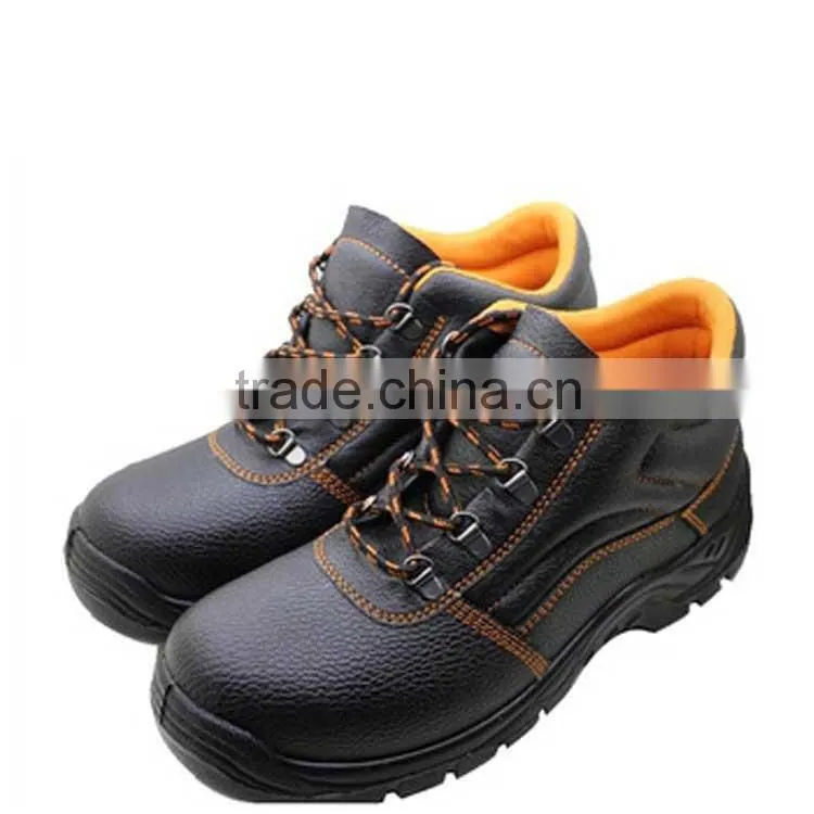 steel toe with steel plate safety shoes for construction workers