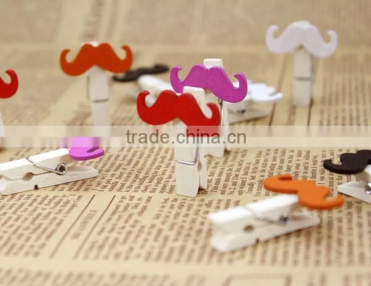 christmas small craft wooden photo clip, promotional wooden clips for wholesale