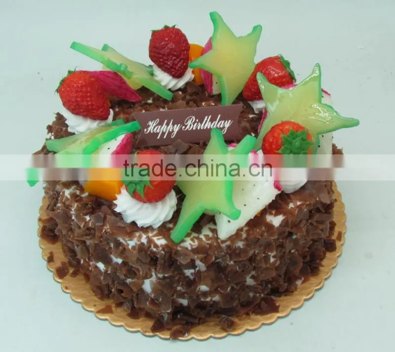 2014 NEW 3D simulation birthday cake for wedding party display/Artificial birthday cake for home decoration