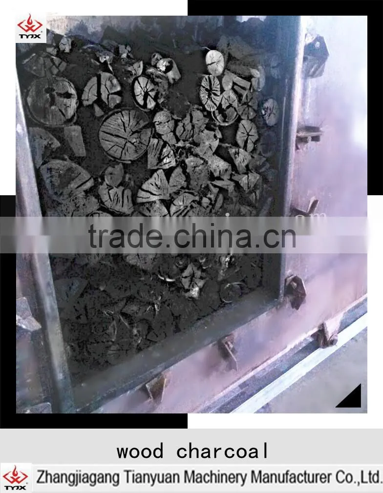 Environment-friendly smokeless wood briquette carbonization furnace for making biomass charcoal