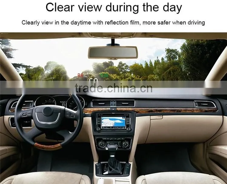 Universal car HUD 5.5 inch vehicle head up display E300 with obd2