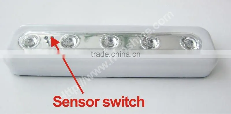 silver 4led surper brightness led push light