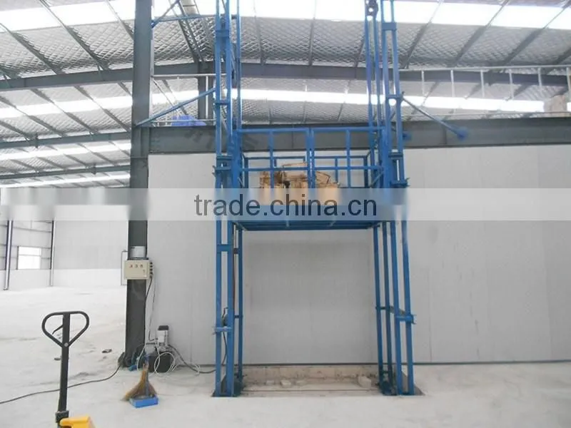 Electric Hydraulic Guide Rail Chain Lift Table Customerized Producing