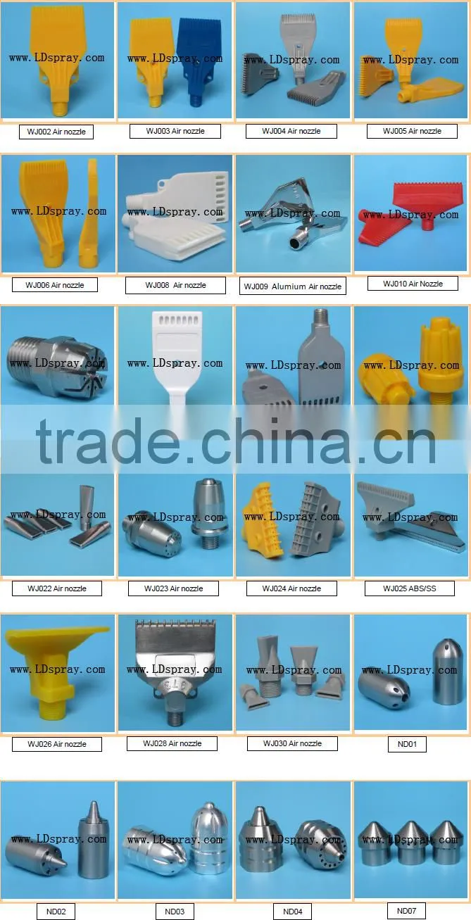 ABS plastic washing or drying circle compressed air nozzle