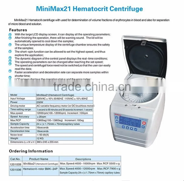 Lab CE rich plasma centrifuge prp kit