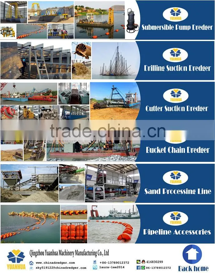 heavy duty gold dredging equipment with processing line
