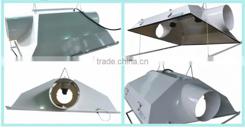 Solar indoor Air-cooled Hydroponic agriculture light reflector Hydroponic lighting hoods Hydroponic grow light reflectors