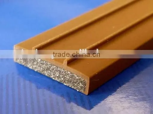 Graphite based fire rated seal strip for fire door