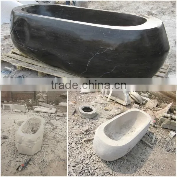 Oval Design Marble Freestanding Bathtub