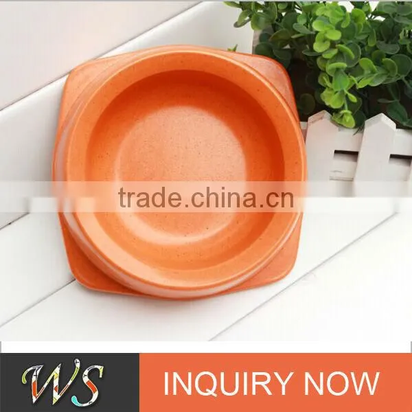 Eco-friendly Bamboo Fiber Dog Food Dishes & Water Bowls