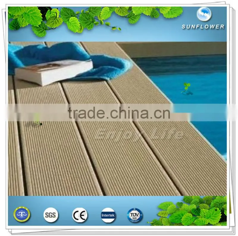 Huzhou 2013 pop up easy installation wpc pool decking tile