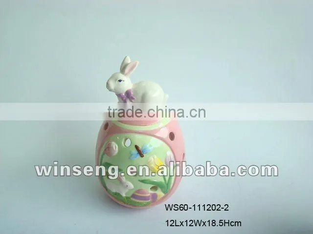 Ceramic Easter Rabbit Shape catalytic Oil Burner