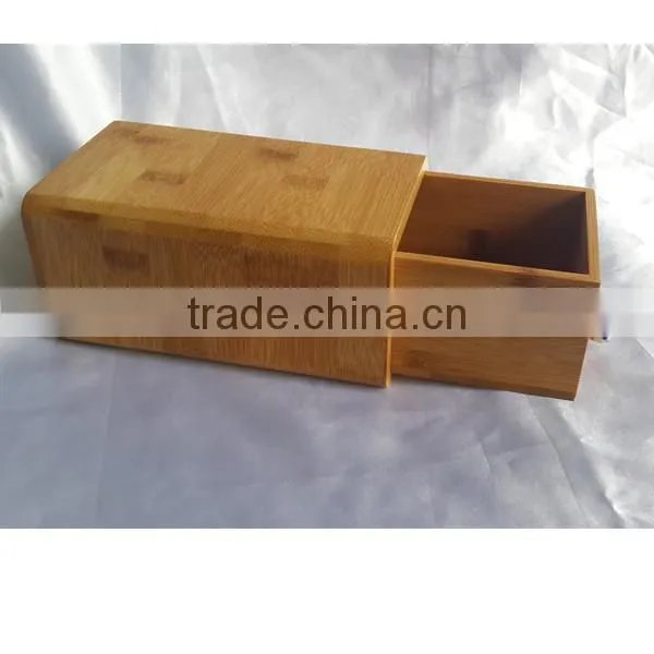 Natural custom bamboo funeral drawer casket urns for ahses