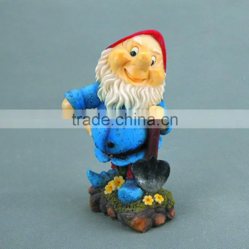 Custom Lovely Gnome Figurines ,Resin Garden Dwarf Statues