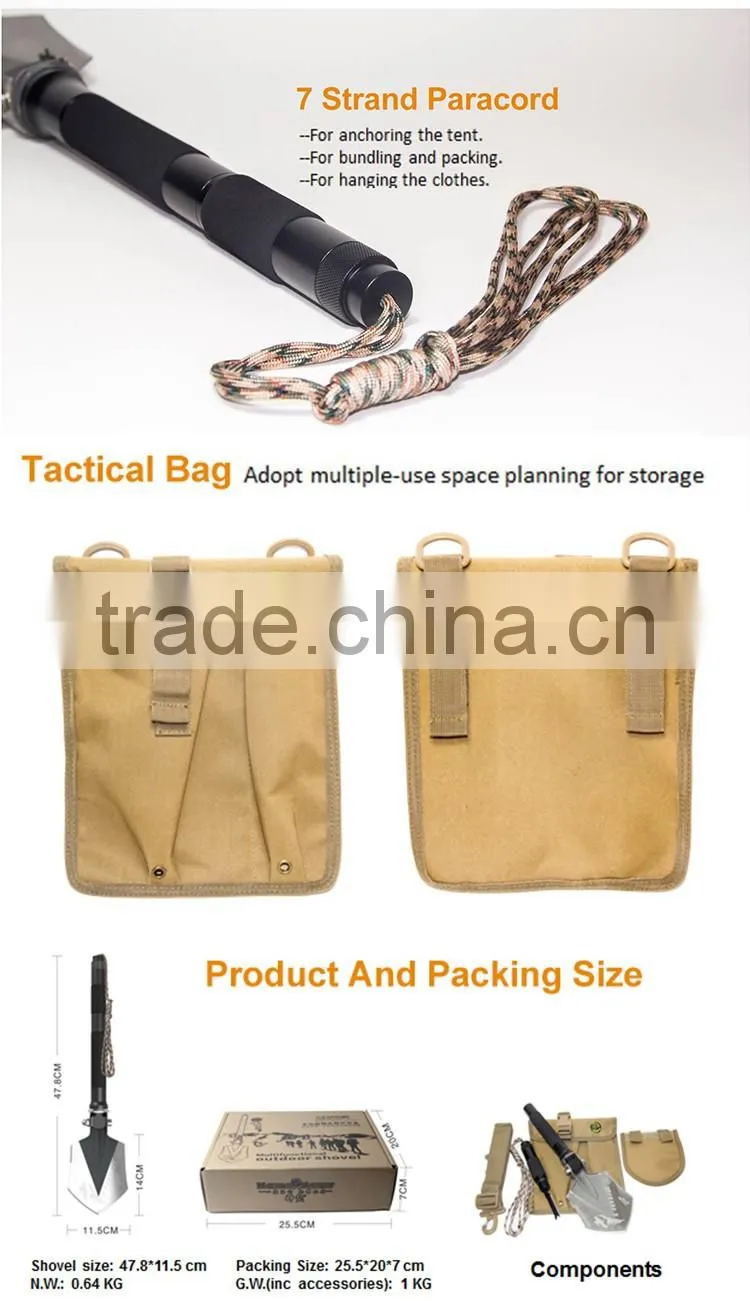 Emergency rescue Hunting Equipment Folding Shovel