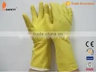 Yellow Latex household Gloves