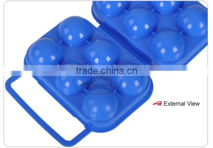 Plastic Camping 6 Egg Carrier