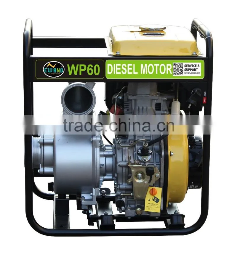 6inch DP60 Electric start with big fuel tank diesel water pump set