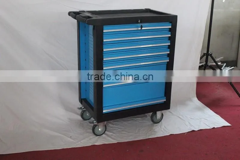 Multi-drawers tool trolley with wheels