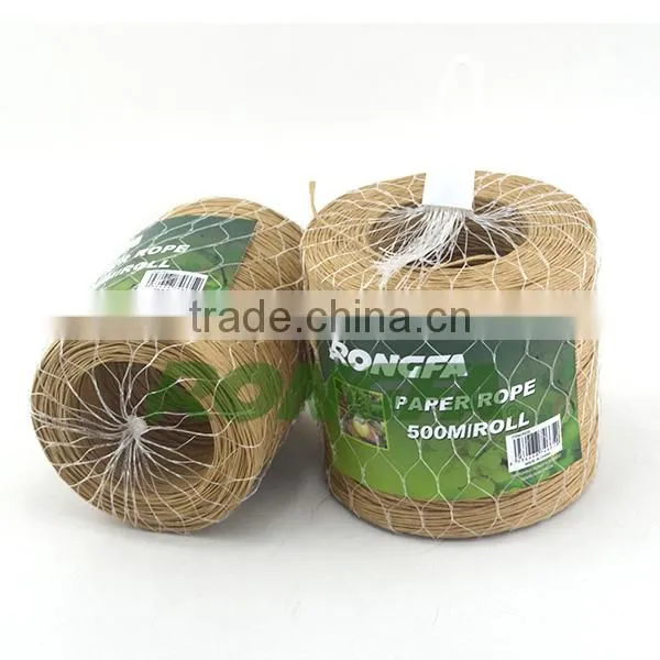 15cm pre cut biodegradable natural twisted paper binding rope for agriculture