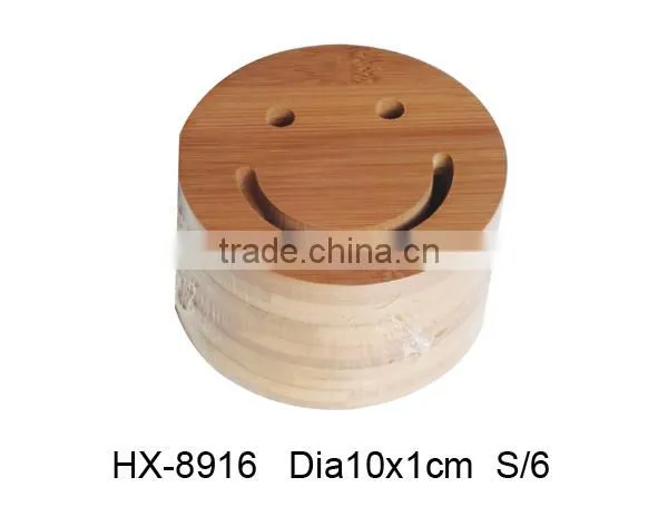 New Style Bamboo Tea Cup Mat Bamboo Coaster
