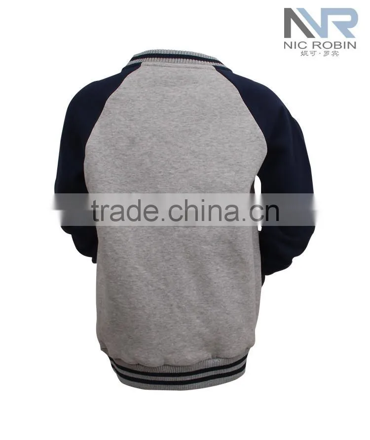 Wholesale Custom Design Thick Fur Lined Fleece Hoodie For Kids Boys