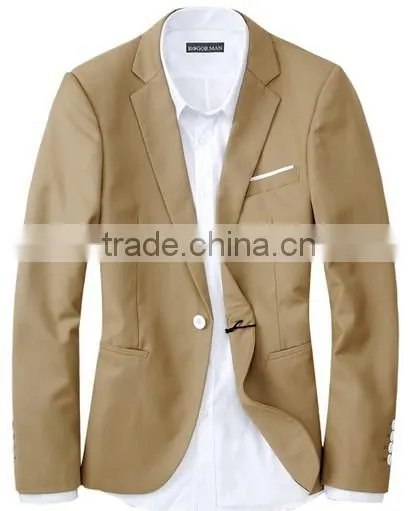 khaki sleeveless denim jacket for men