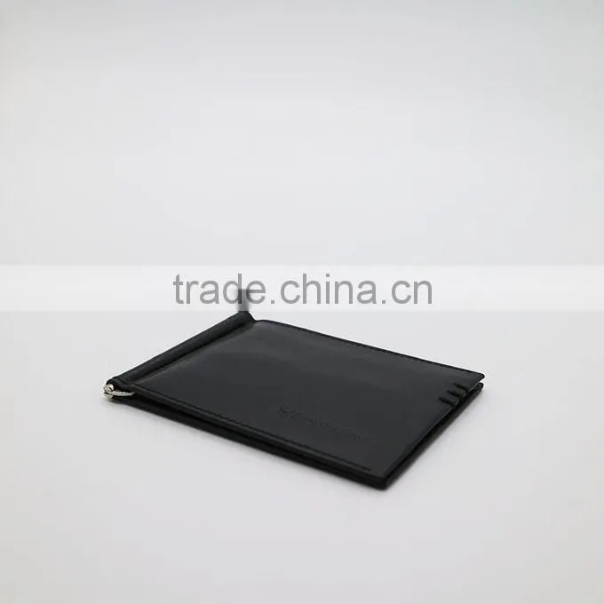 J0730a2 Genuine Leather Money Clip Car Holder