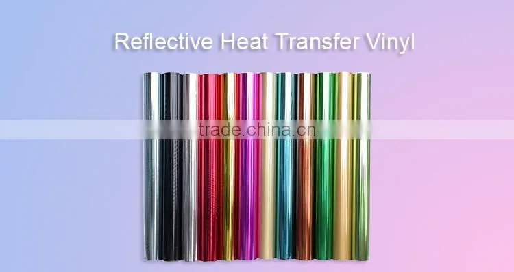 2017 Creative design wholesale reflective heat transfer vinyl for clothing