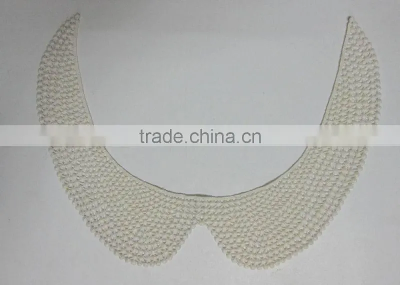 Wholesale new design cotton crochet evening dress collar patch