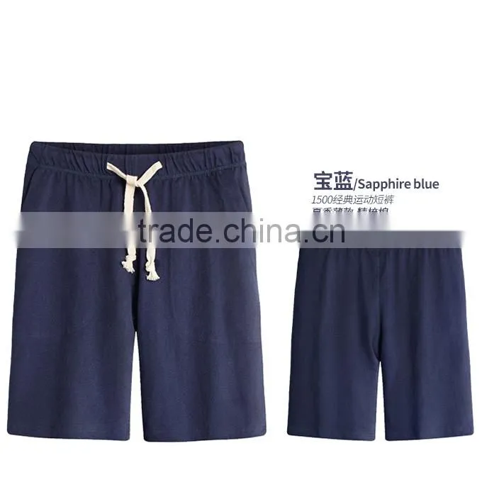 Hot Sale Man's Blank Short Pants 100%Combed Cotton Dry Fit Shorts