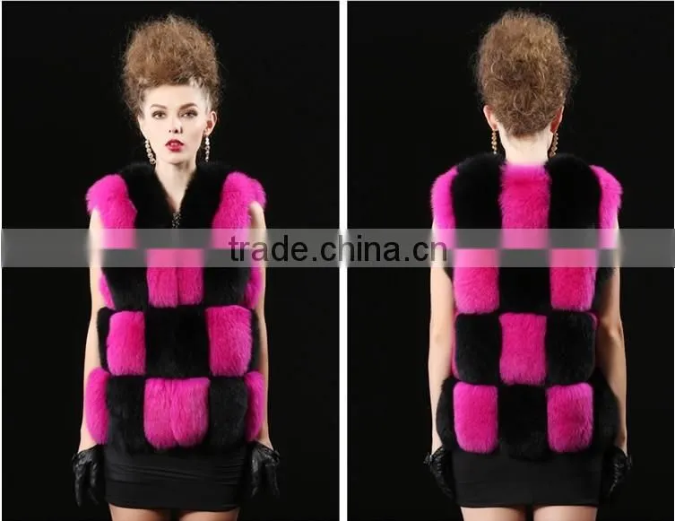 New 2016 Fashion Autumn Winter Coat Warm Women Fur coat Faux Fox Fur Vest High-Grade Jacket