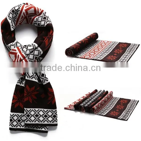 1 pc hot sale good quality printed flowers acrylic lmitation cashmere men and women winter scaf