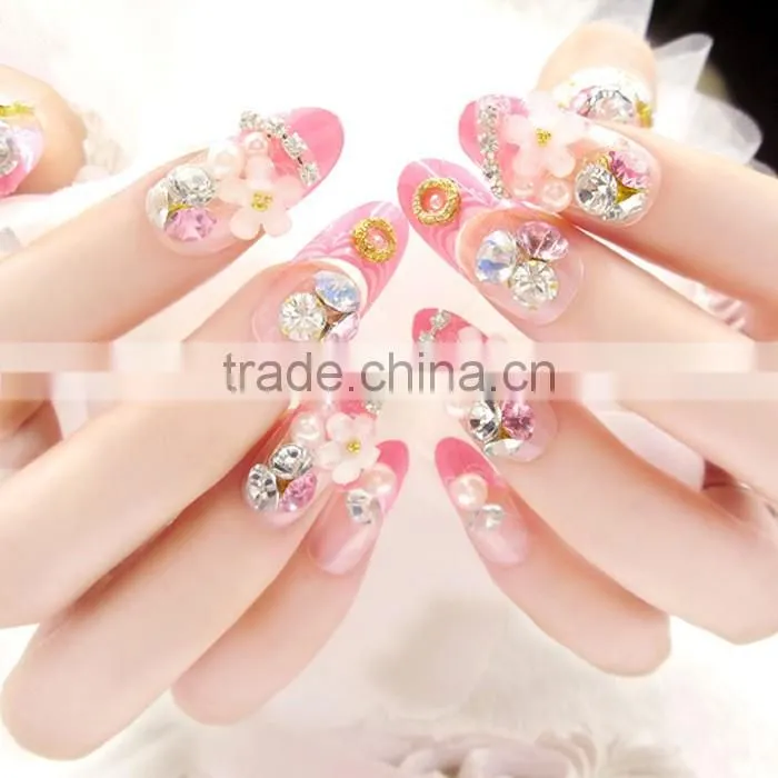 Self-adhesive Nails Glitter Tips With Glue Rhinestone Nails