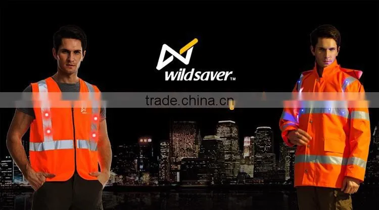 Hi Vis Security Flashing Warning Road Uniform Vest for Mens